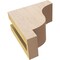 Ekena Millwork 3"W x 6"D x 6"H Classic Newport Rough Cedar Woodgrain TimberThane Corbel, Primed Tan CORUR03X06X06NEWRCPR - alternate 2